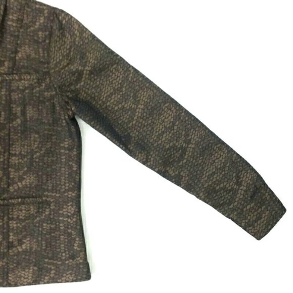 Vintage Acorn Multicolor Snake Print Long Sleeve Cropped Jacket Womens Medium - Picture 5 of 11